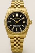 31mm Seikojust - gold fluted black