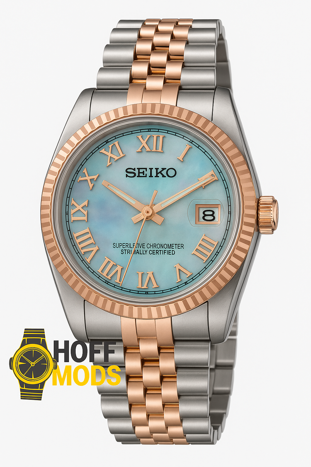 31mm Seikojust - blue MOP