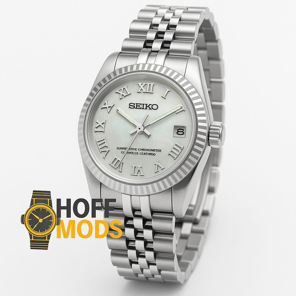 31mm Seikojust - white MOP