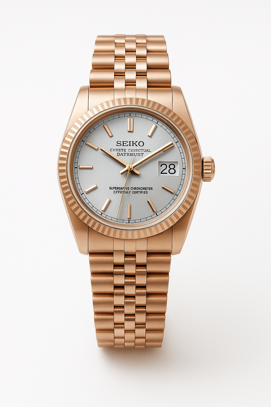 31mm Seikojust - rose silver