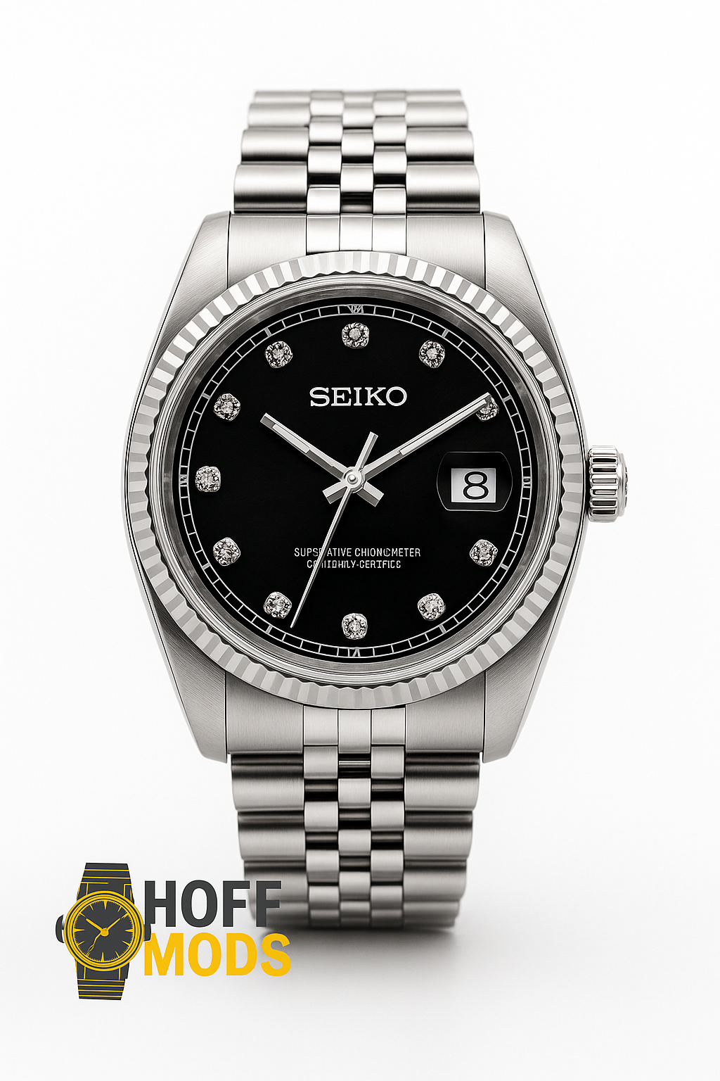 31mm Seikojust - black stone