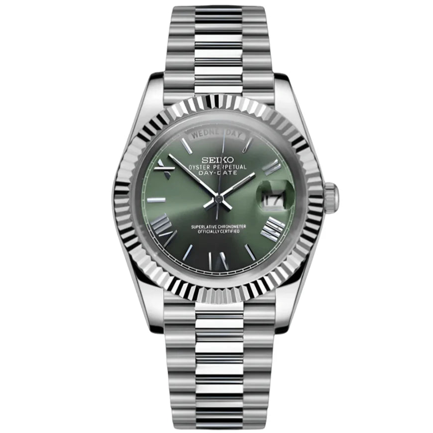 Seikojust Day Date - Green