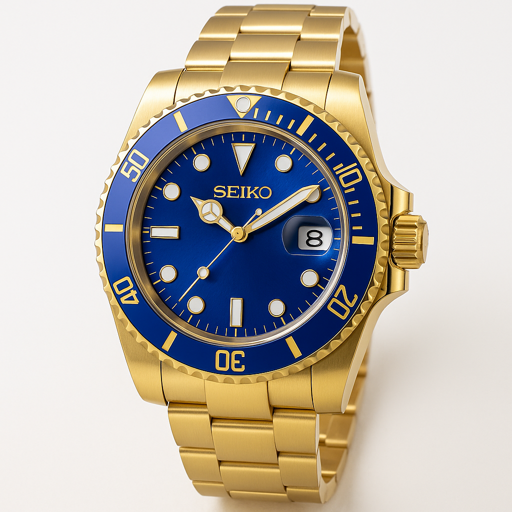 Seikomariner - full gold bluesy