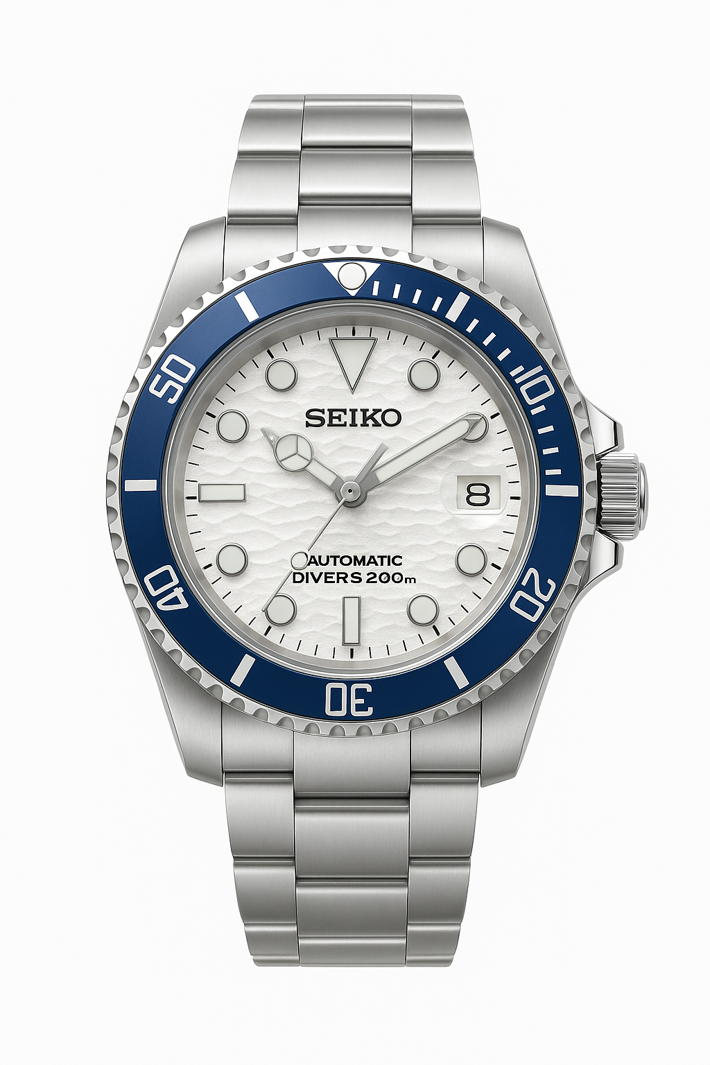 Seikomariner - blue wave white