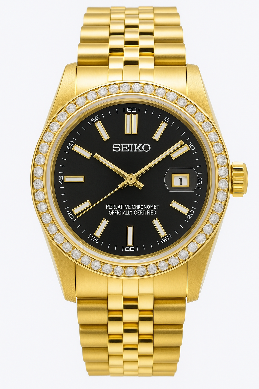 31mm Seikojust - black gold