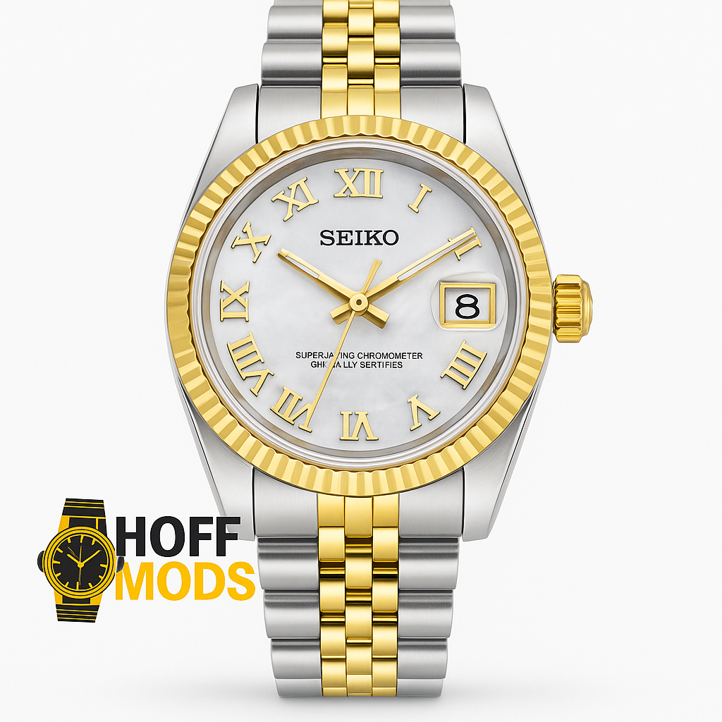 31mm Seikojust - white MOP