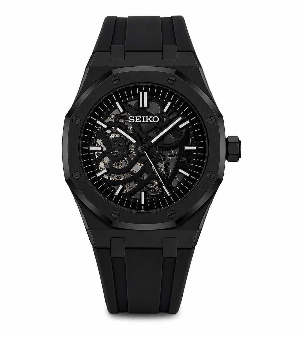 Royal Seikoak - skeleton black