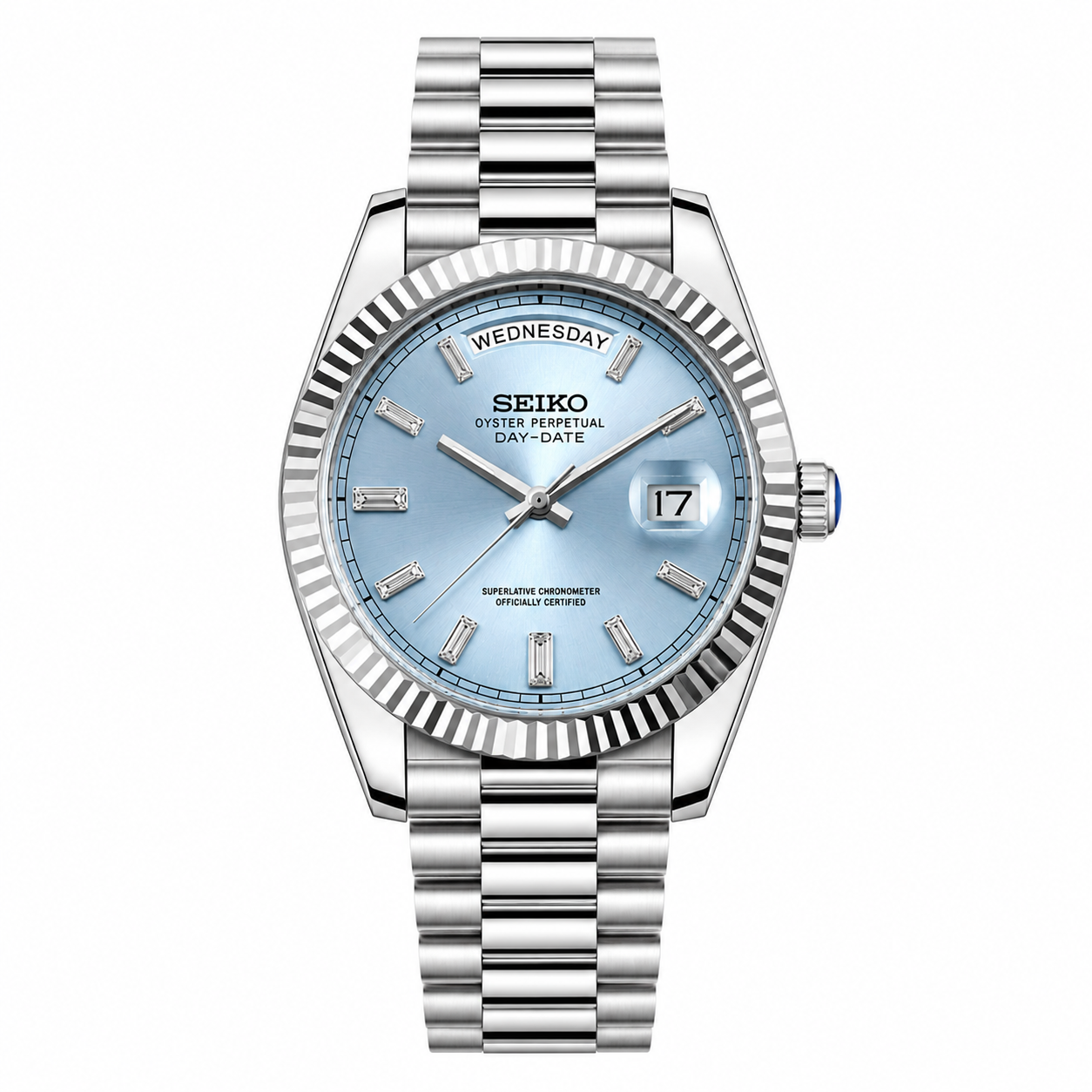 Seikojust Day Date - Baguette