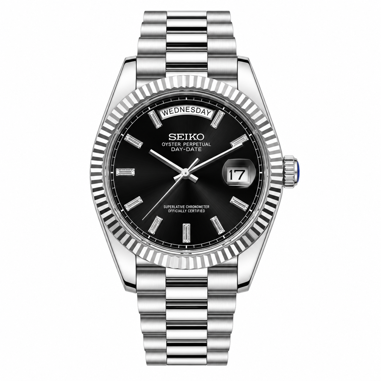 Seikojust Day Date - Baguette