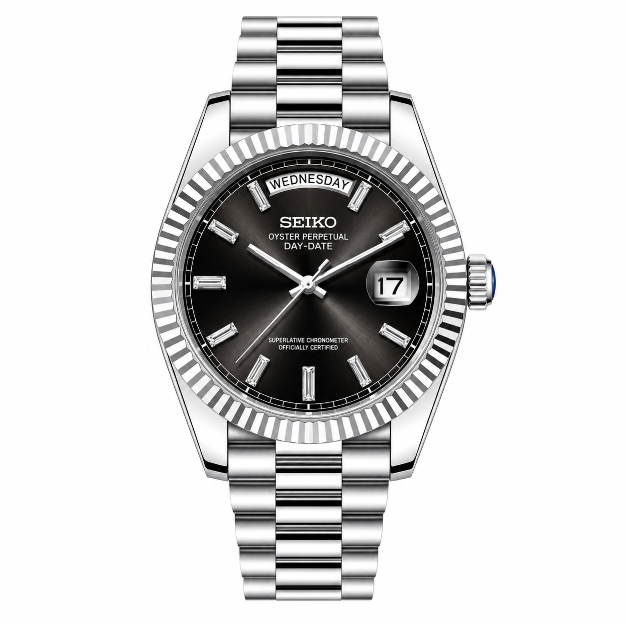 Seikojust Day Date - Baguette
