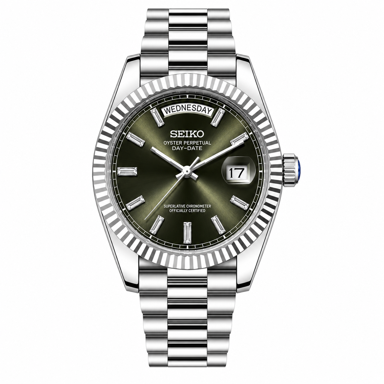 Seikojust Day Date - Baguette