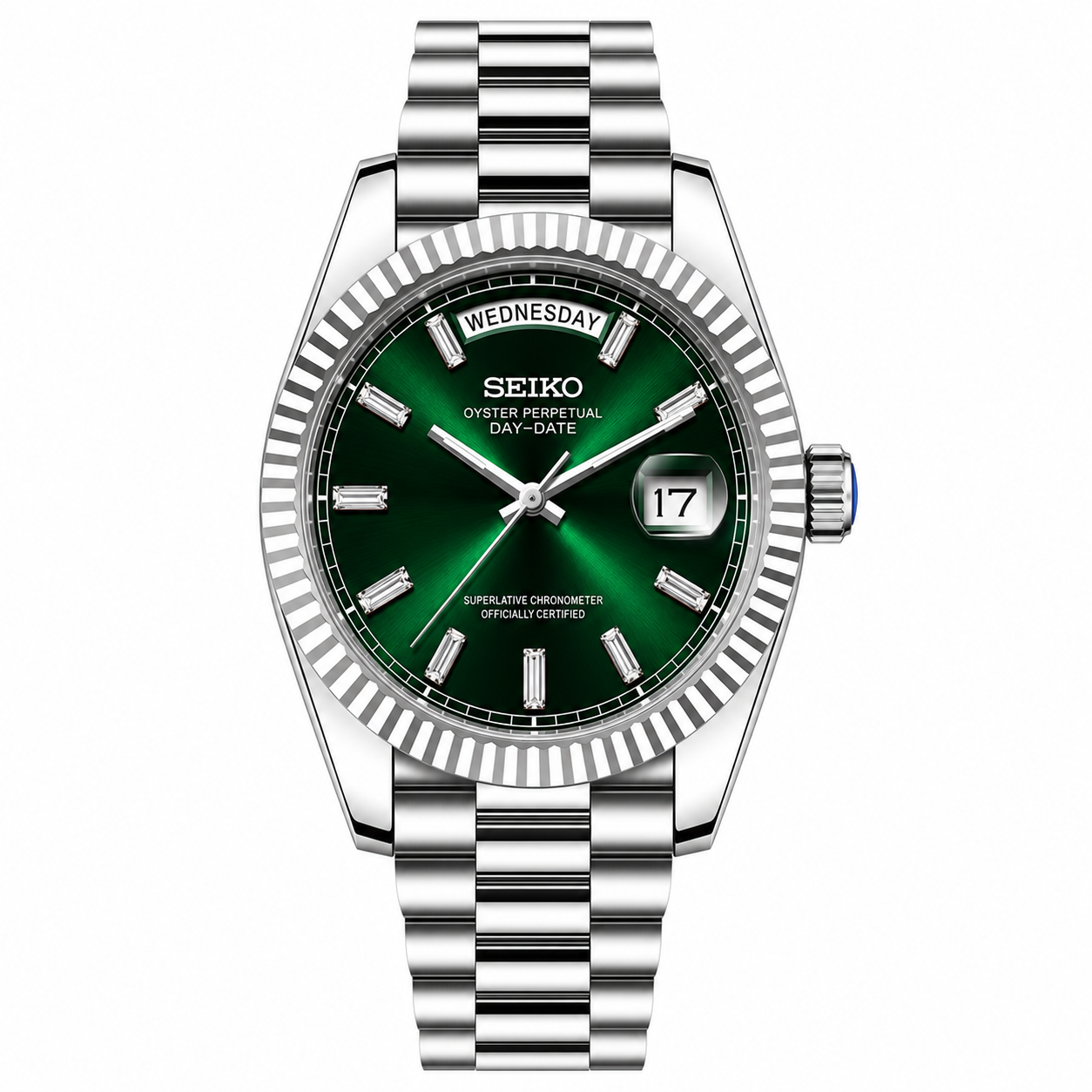 Seikojust Day Date - Baguette