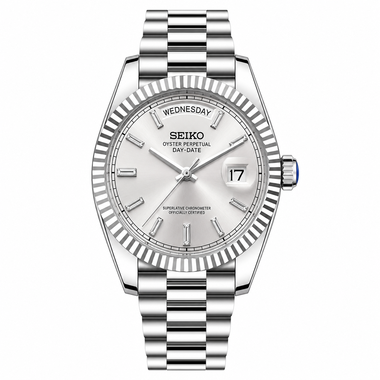 Seikojust Day Date - Baguette